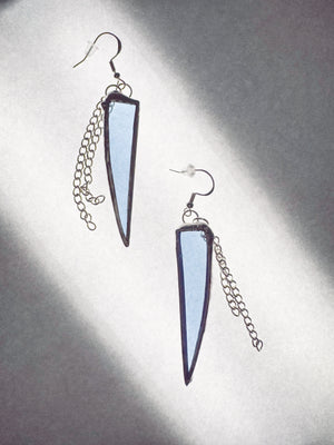 Open image in slideshow, Stained glass earrings
