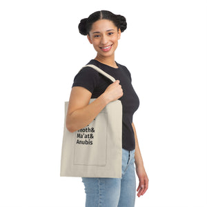 Osiris & Isis & Thoth & Ma’at & Anubis Canvas Tote Bag