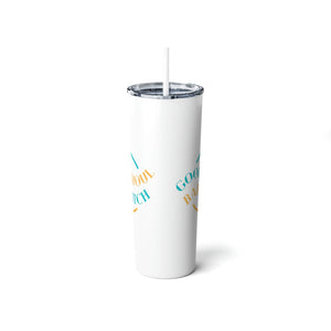 Good Ghoul Bad Witch Skinny Steel Tumbler with Straw, 20oz