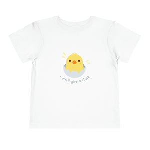 Open image in slideshow, I Don’t Give a Cluck Toddler Short Sleeve Tee
