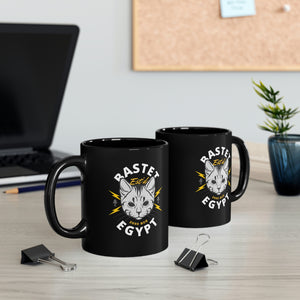 Bastet Egypt 11oz Black Mug