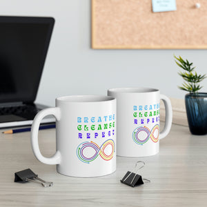 Breathe Cleanse Repeat Ceramic Mug 11oz