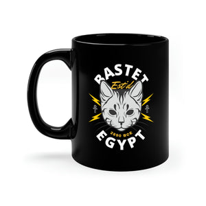 Bastet Egypt 11oz Black Mug